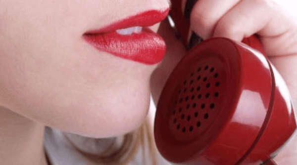 woman phone chat